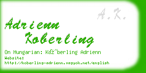 adrienn koberling business card